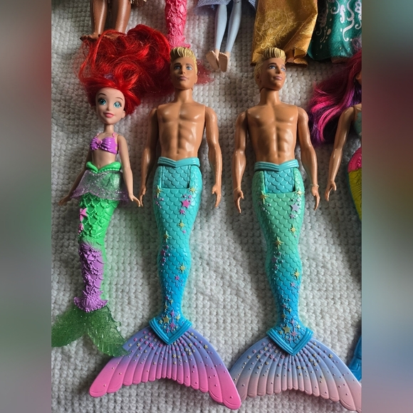 Colorful Mermaid and Doll Set - Picture 4 of 8